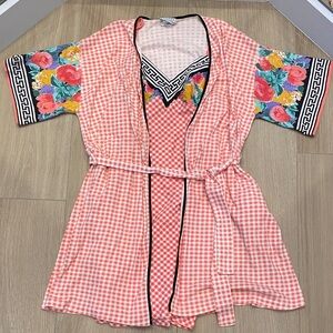 Nightgown w matching robe